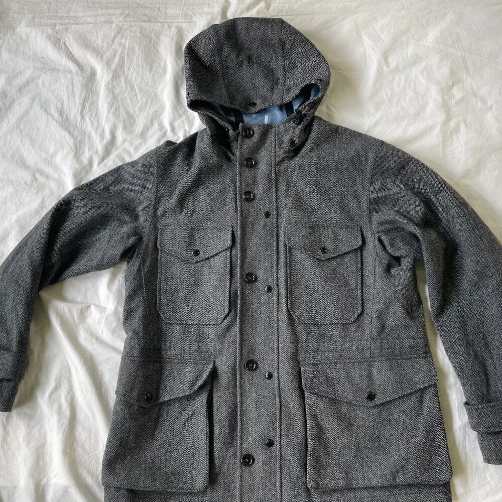 MONCLER - WILLIE JACKET - GREY TWEED - 3-IN-1 DOWN LINER - MEN'S 3XL